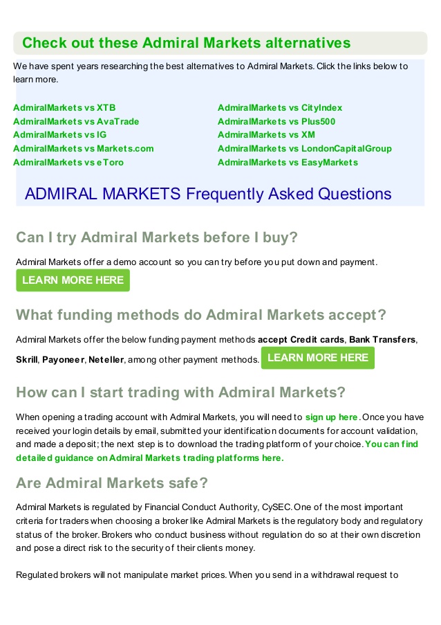 Admiral Markets Swap Rates